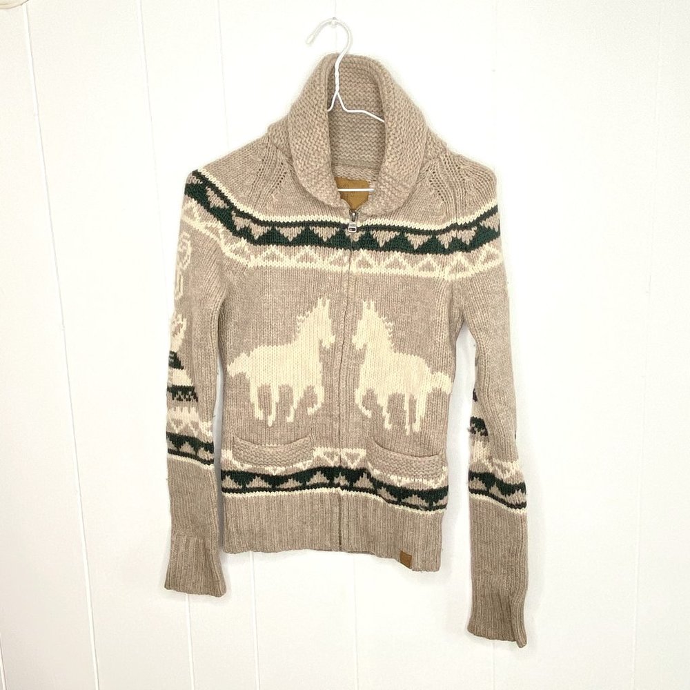 Aritzia Wool Zip Up